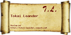 Tokai Leander névjegykártya